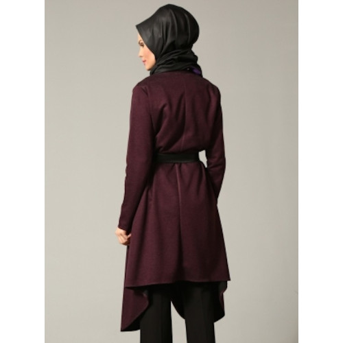 Manteau asymétrique bi-matière