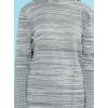 Robe pull bi-matière - gris