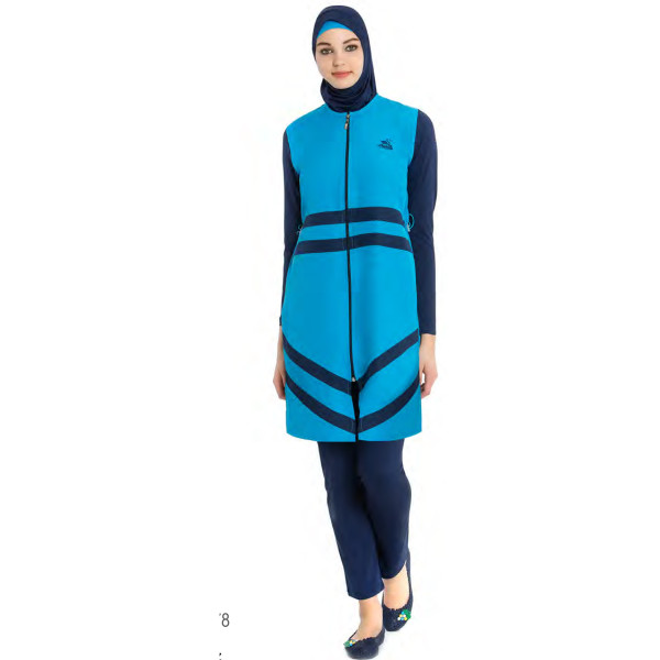 Maillot de bain hijab bleu ciel & nuit