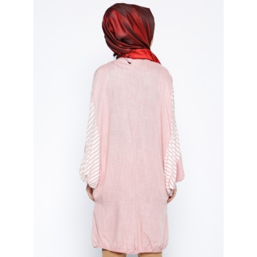 Tunique oversize manches chauve-souris-rose