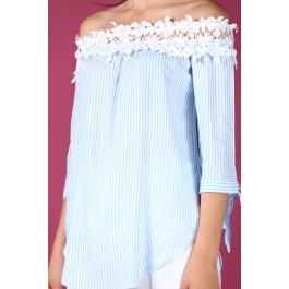 Blouse à épaules dénudées