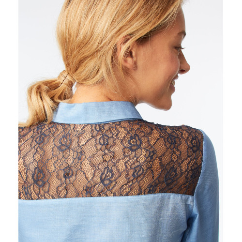 Chemise à empiècement en dentelle Chemise à empiècement en dentelle