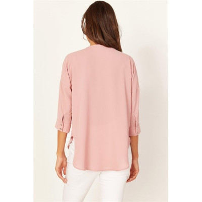 Blouse fluide rose