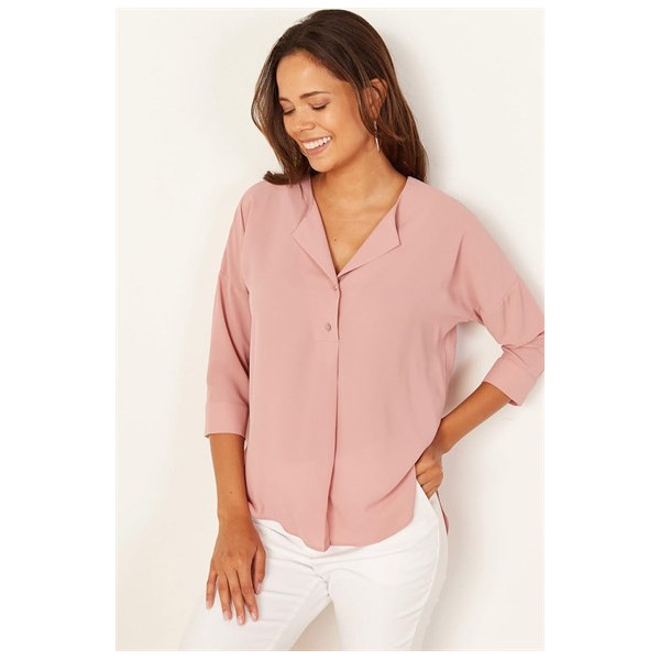 Blouse fluide rose