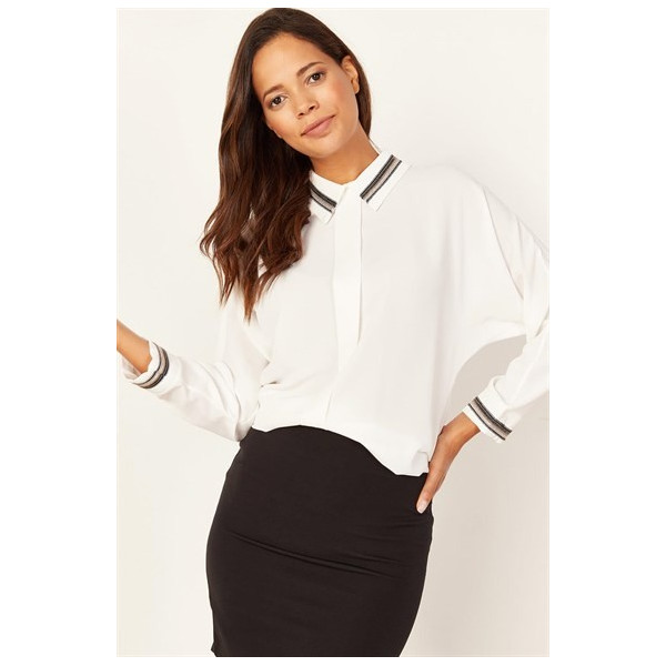 Blouse col chemise fantaisie 