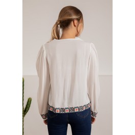 Blouse bohème brodée ethnique