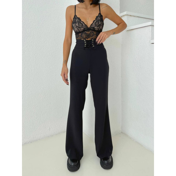 Pantalon flare noir