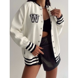 Blouson façon bomber blanc