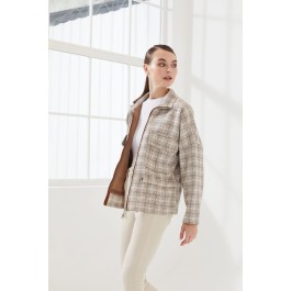 Veste en tweed a poches