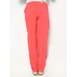 Pantalon fluide corail avec poches