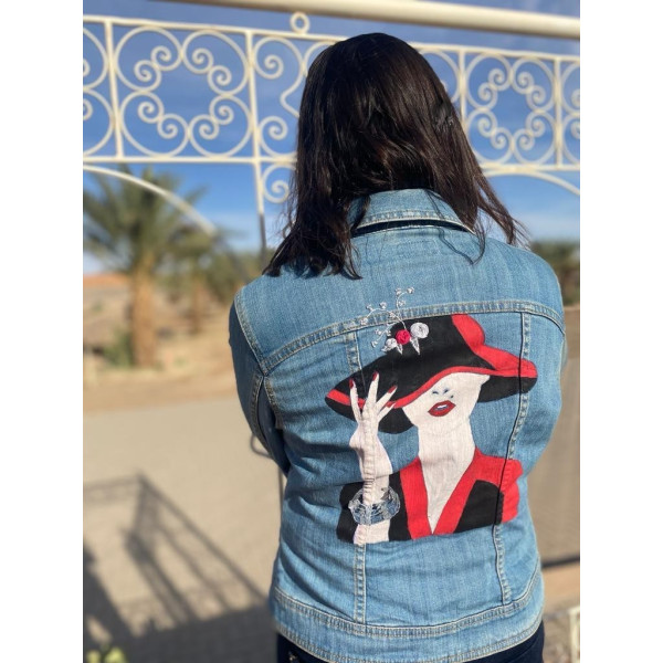 Veste peinte à la main Posh hat