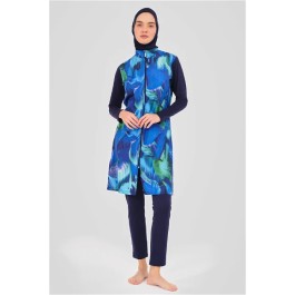 Maillot de bain hijab imprimé à fleurs