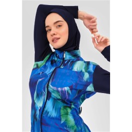 Maillot de bain hijab imprimé à fleurs