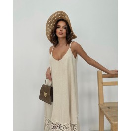 Robe longue bohème fluide crochet