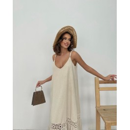 Robe longue bohème fluide crochet