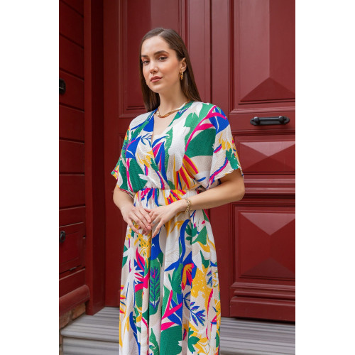 Robe fluide à imprimé floral Robe fluide à imprimé floral