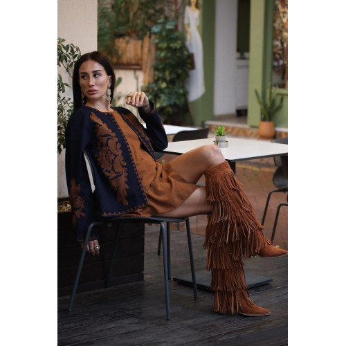 Veste en denim brodée Veste en denim brodée